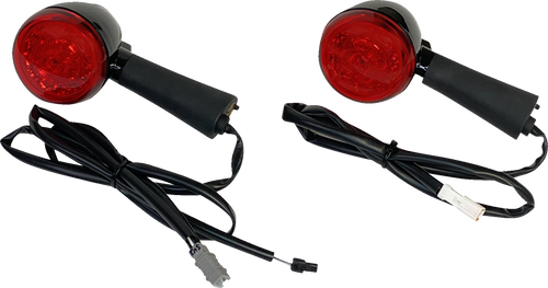 Custom Dynamics #PB-INDBOB-RR-BR - Turn Signal - Red - Rear