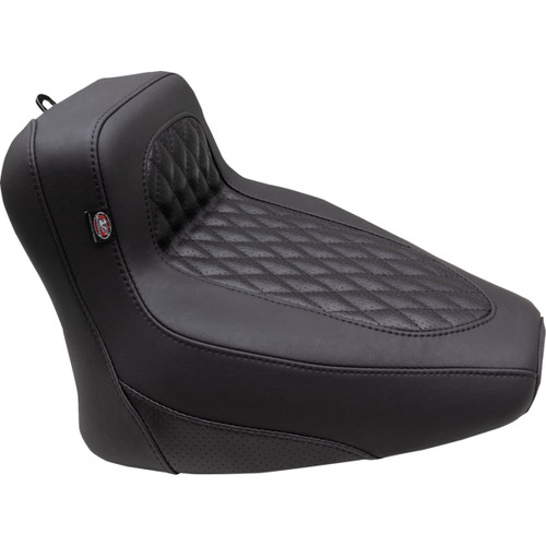 Mustang #88201 - Squareback Seat - Solo - Black - Diamond Stitch - Chief '22-'24