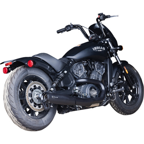 S&S Cycle #4111-266 - 2-into-1 Grand National Exhaust System - Black - 50-State