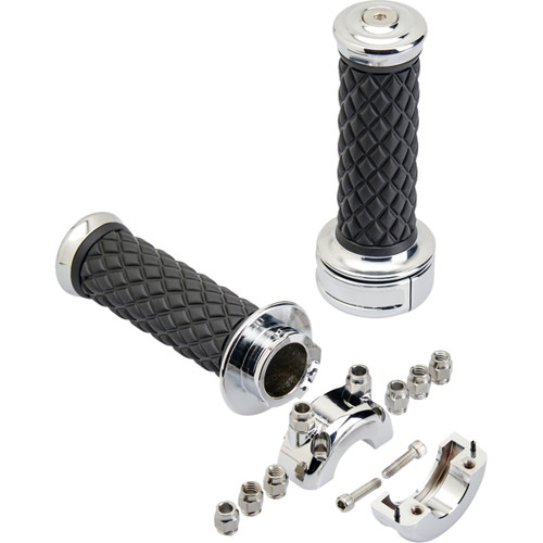 Biltwell #6606-105-01 - Alumicore Grips - Custom - Chrome