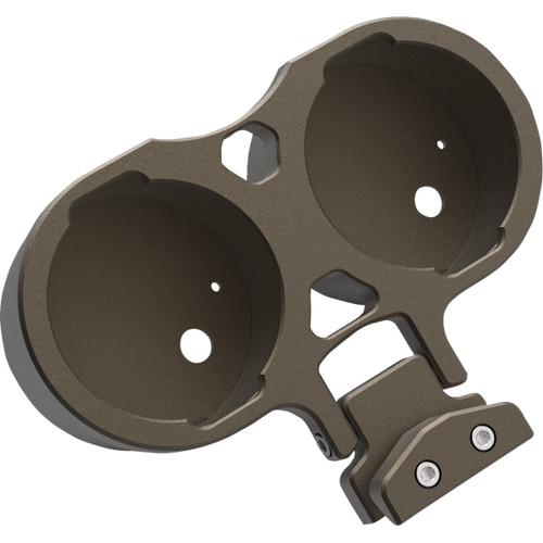 LA Choppers #LA-7397-02Z - Gauge Mount - Dual - Bronze - Dyna