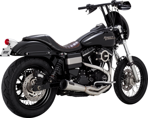 Vance & Hines 27635 - 2-into-1 Upsweep Exhaust System - Brushed