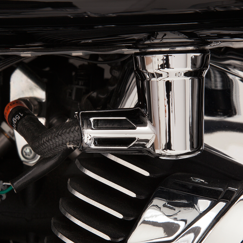 Fuel Line Fitting Cover - Chrome