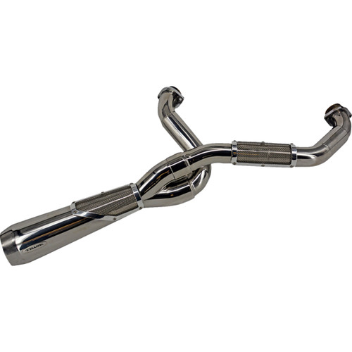 Trask #TM-5131PO - 2-into-1 Big Sexy Exhaust System - Polished