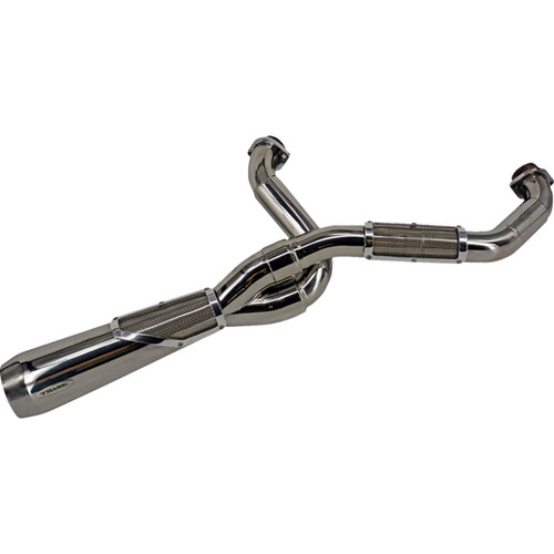 Trask #TM-5130PO - 2-into-1 Big Sexy Exhaust System - Polished