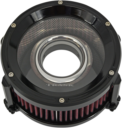 Trask #TM-1022GBK - Assault Charge High-Flow Air Cleaner - Gloss Black