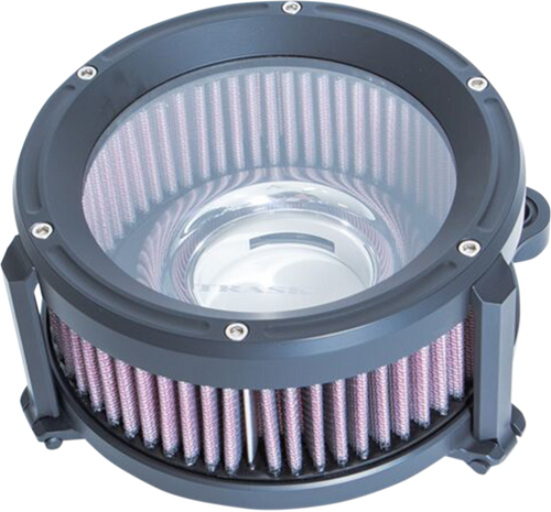 Trask #TM-1020BK - Assault Charge High-Flow Air Cleaner - Flat Black