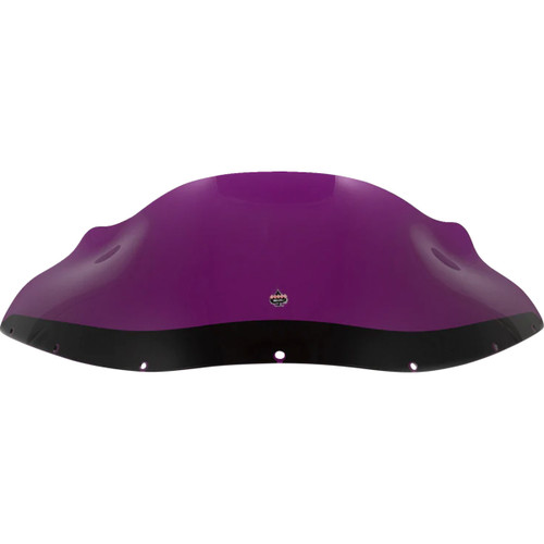 Klock Werks #KWW-02-0617 - Kolor Flare® Windshield - 9" - Purple - FXRP