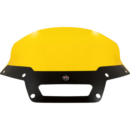 Klock Werks #KWW-02-0624 - Kolor Flare® Windshield - 6" - Yellow - '22-'25 FXLRST