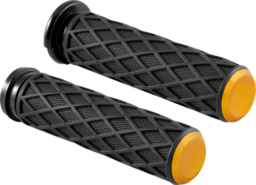 Arlen Ness #500-016 Diamond Grips - TBW - Gold