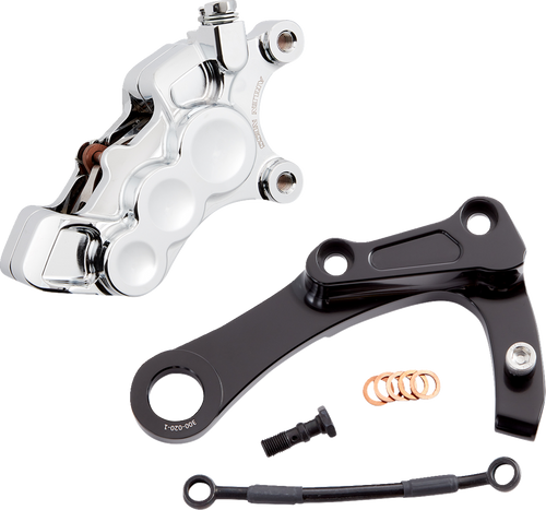 Arlen Ness #02-326 6-Piston Caliper - Rear - Chrome
