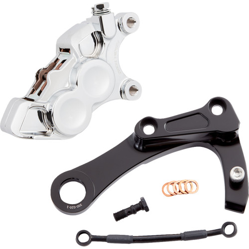 Arlen Ness #02-327 - 4-Piston Caliper - Rear - Chrome