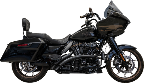 Bassani Xhaust #1F21FB - Radial Exhaust System with Shields - Black