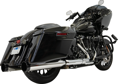 Bassani Xhaust #1F745 - 4-1/2" Straight Can Mufflers - Chrome