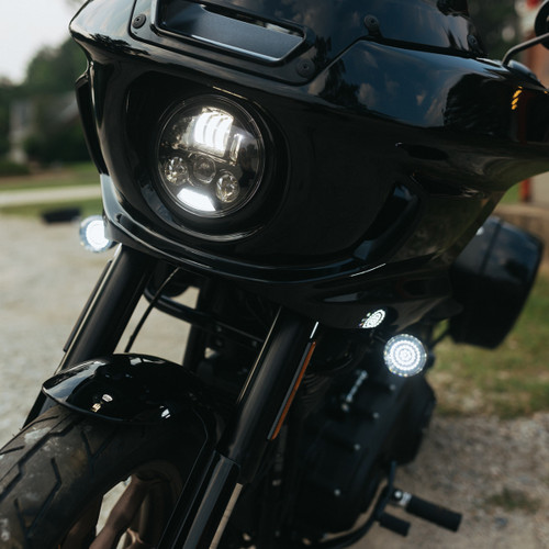 Custom Dynamics #PB-LRST-B - ProBEAM® Headlight Kit - 5-3/4" - Black - FXLRST/FXRST