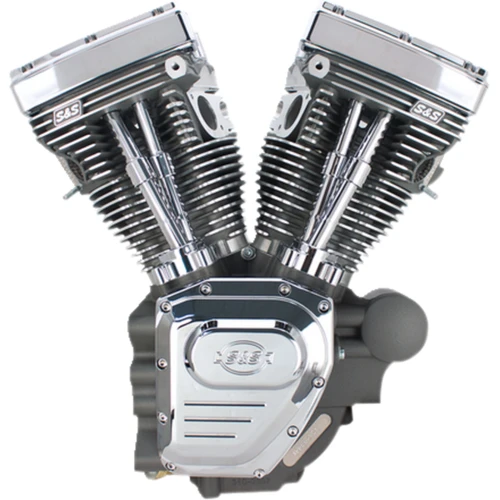 S&S Cycle #310-0512A - T124 Long Block Engine - Stone Gray - Touring