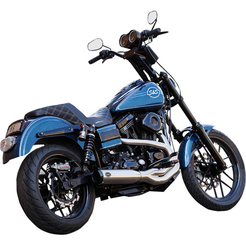 S&S Cycle #550-1097 - 2-into-1 Qualifier Exhaust System - Brushed