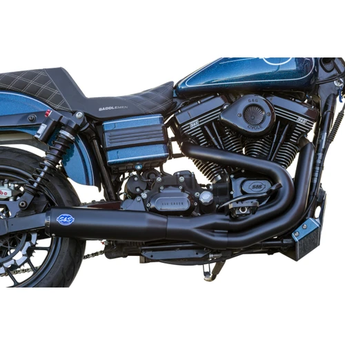 S&S Cycle #550-1098 - 2-into-1 Qualifier Exhaust System - Guardian Black