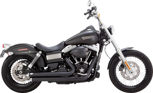 Vance & Hines #47958 - Big Shots Staggered Exhaust System - Matte Black