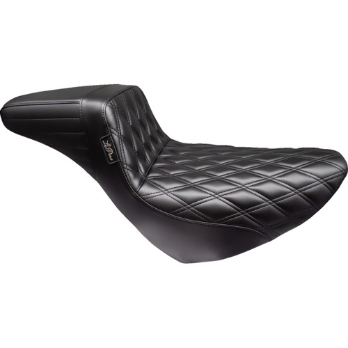 LE Pera #LYR-590DLDD - Kickflip Daddy Long Legs Low Rider Seat - Double Diamond - Black - FL/FX '18-'24