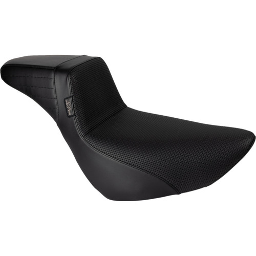 LE Pera #LYR-590DLBW - Kickflip Daddy Long Legs Low Rider Seat - Basket Weave - Black - FL/FX '18-'24