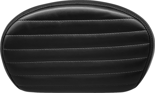 Le Pera #L-SBP02PT-SH - Sissy Bar Pad - Medium - Pleated - Shiny Black