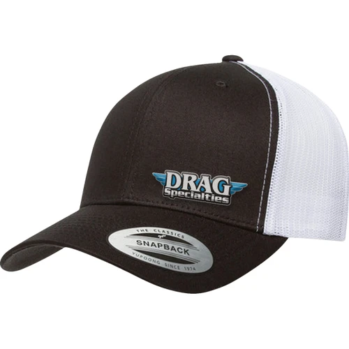 Drag Specialties - Drag Specialties Mesh Snapback Hat - Black/White