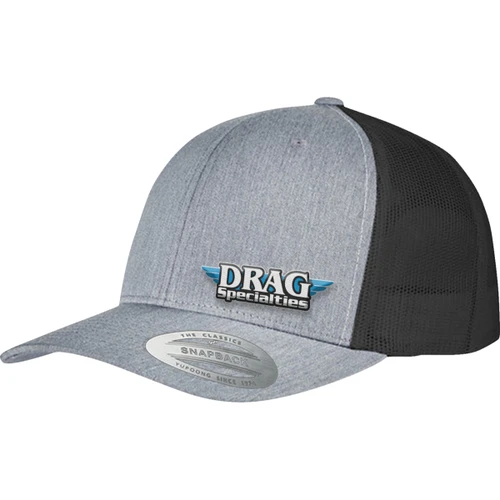 Drag Specialties - Drag Specialties Mesh Snapback Hat - Gray/Black