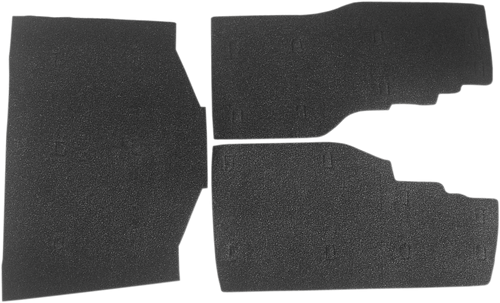 Drag Specialties Saddlebag/Tourbox Floormats - Black - Gold Wing '88-'00