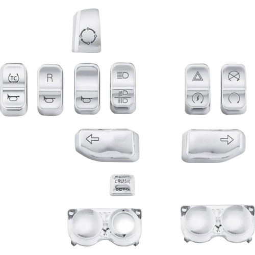 Drag Specialties - Switch Cap Kit - Chrome