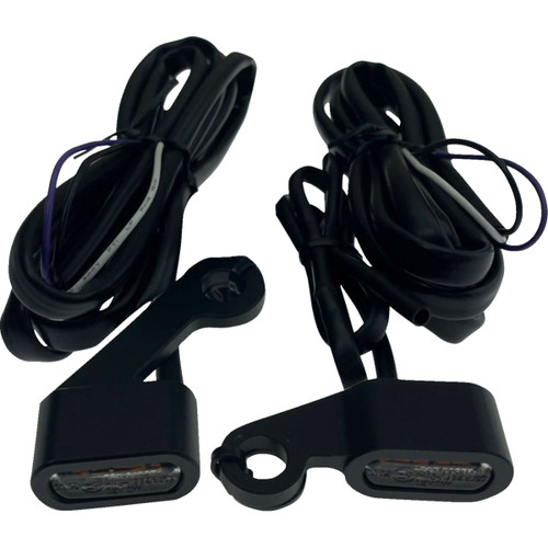 Drag Specialties - Marker Lights - Black - Smoke Lens - '04-'13 XL