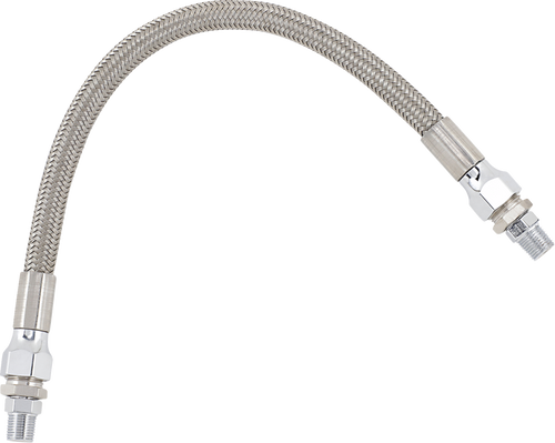 Oil Line with Fittings - Stainless Steel - 11"