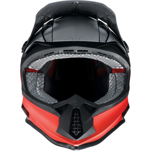 Z1R - Youth F.I. Helmet - Fractal - MIPS® - Matte Black/Red - Small