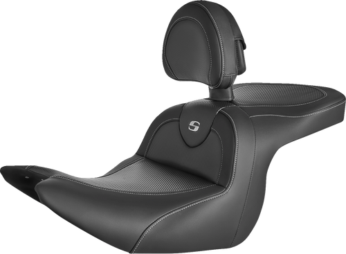 Saddlemen Roadsofa Carbon Fiber Seat - Carbon Fiber - with Backrest - GL1800 '18-'24