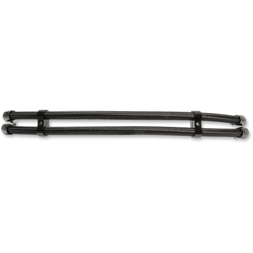 Jagg OIL Coolers #211-JLWN06 - Oil Hose Upgrade Kit - Black - 3'