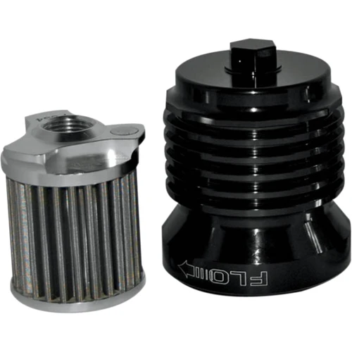 PC Racing #PCS4B - Flo® "Spin-On" Oil Filter - Black Anodized - Aprilia/BMW/Buell/H-D/Moto Guzzi/Yamaha