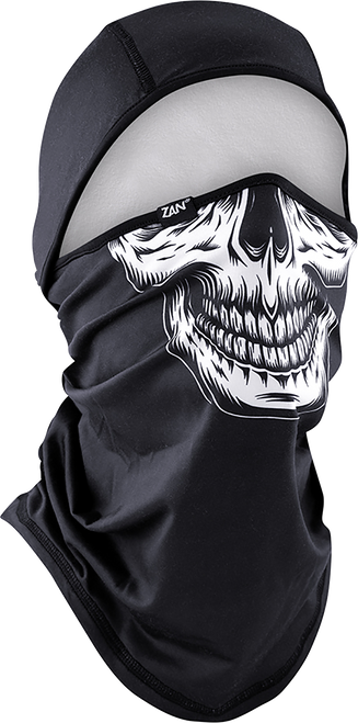 Zan Headgear SportFlex® Balaclava - Black/White Skull
