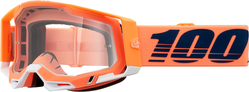 100% Racecraft 2 Goggles - Coral - Clear