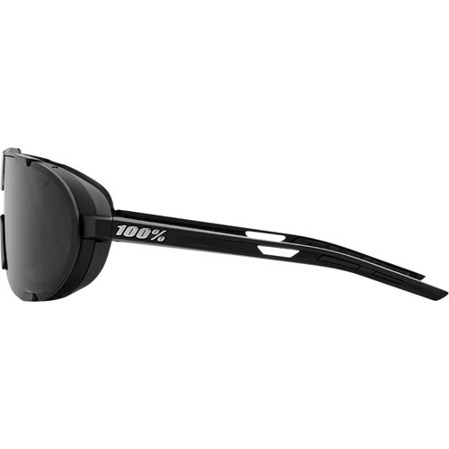 100% #61046-102-01 - Westcraft Sunglasses - Matte Black - Smoke Lens