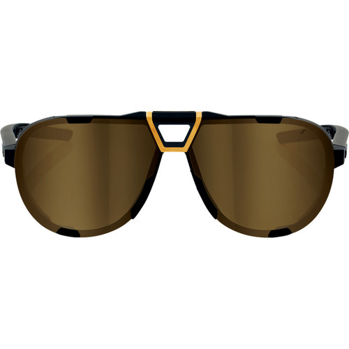 100% #61046-258-01 - Westcraft Sunglasses - Soft Tact Black - Soft Gold Mirror Lens