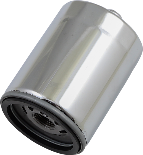 Oil Filter - With Nut - Chrome - M8