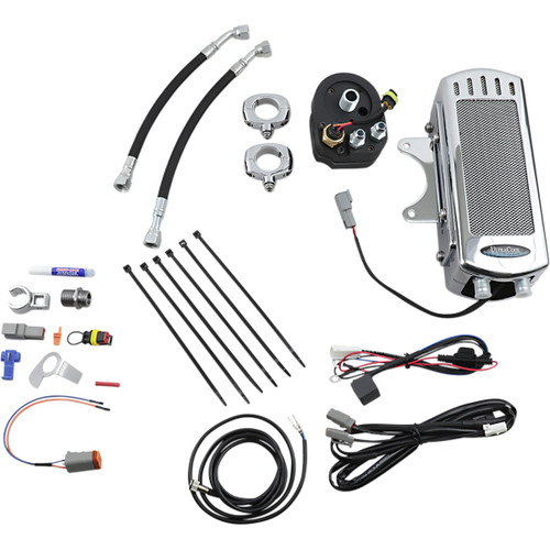 Ultracool #SMT-1C - Side Mount Oil Cooler Kit - Chrome - FXR/Touring