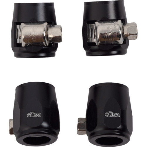 Jagg OIL Coolers #22-JHF06-BK-4 - Hose Finishers - Black - 4-Pack