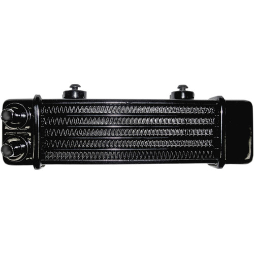 Jagg OIL Coolers #3100 - Universal Oil Cooler - 6-Row - Gloss Black