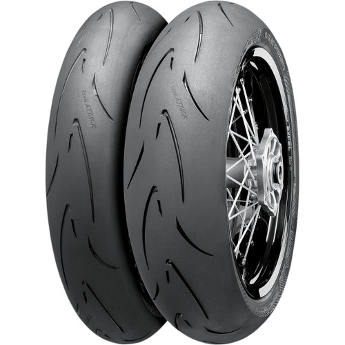 Continental #02445720000 - Tire - ContiAttack SM Evo - Front - 110/70R17 - 54H