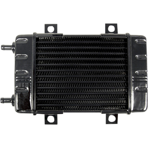 Jagg OIL Coolers #3080 - Universal Oil Cooler - 14-Row - Gloss Black