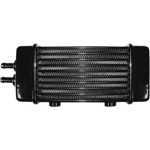 Jagg OIL Coolers #3120 - Universal Oil Cooler - 10-Row - Gloss Black