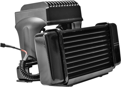 10-Row Low-Mount Oil Cooler Kit with Fan