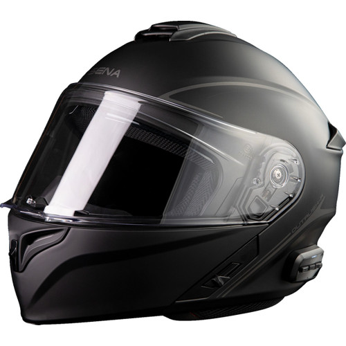 Sena #OUTRUSHR-MBXXL3 - Outrush R Helmet - Black - 2XL