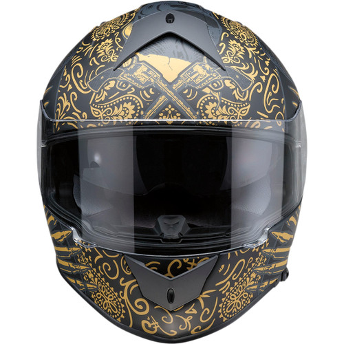 Z1R - Warrant Helmet - Sombrero - Black/Gold - Large
